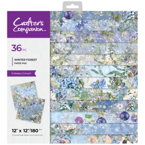 12" x 12" Winter Forest Paper Pad - 36 Pack