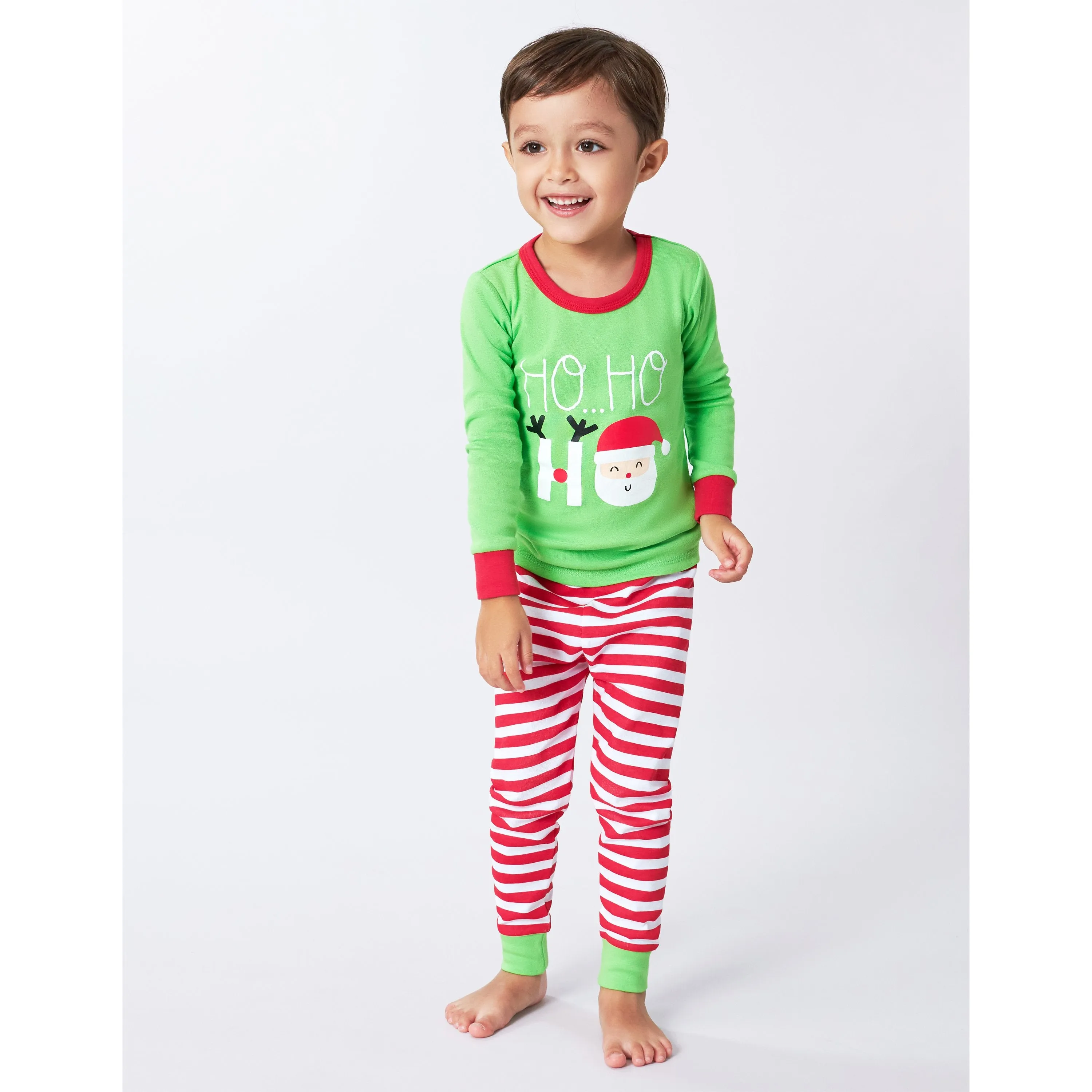 2-Piece Baby & Toddler Neutral "Ho Ho Ho" Snug Fit Cotton Pajamas