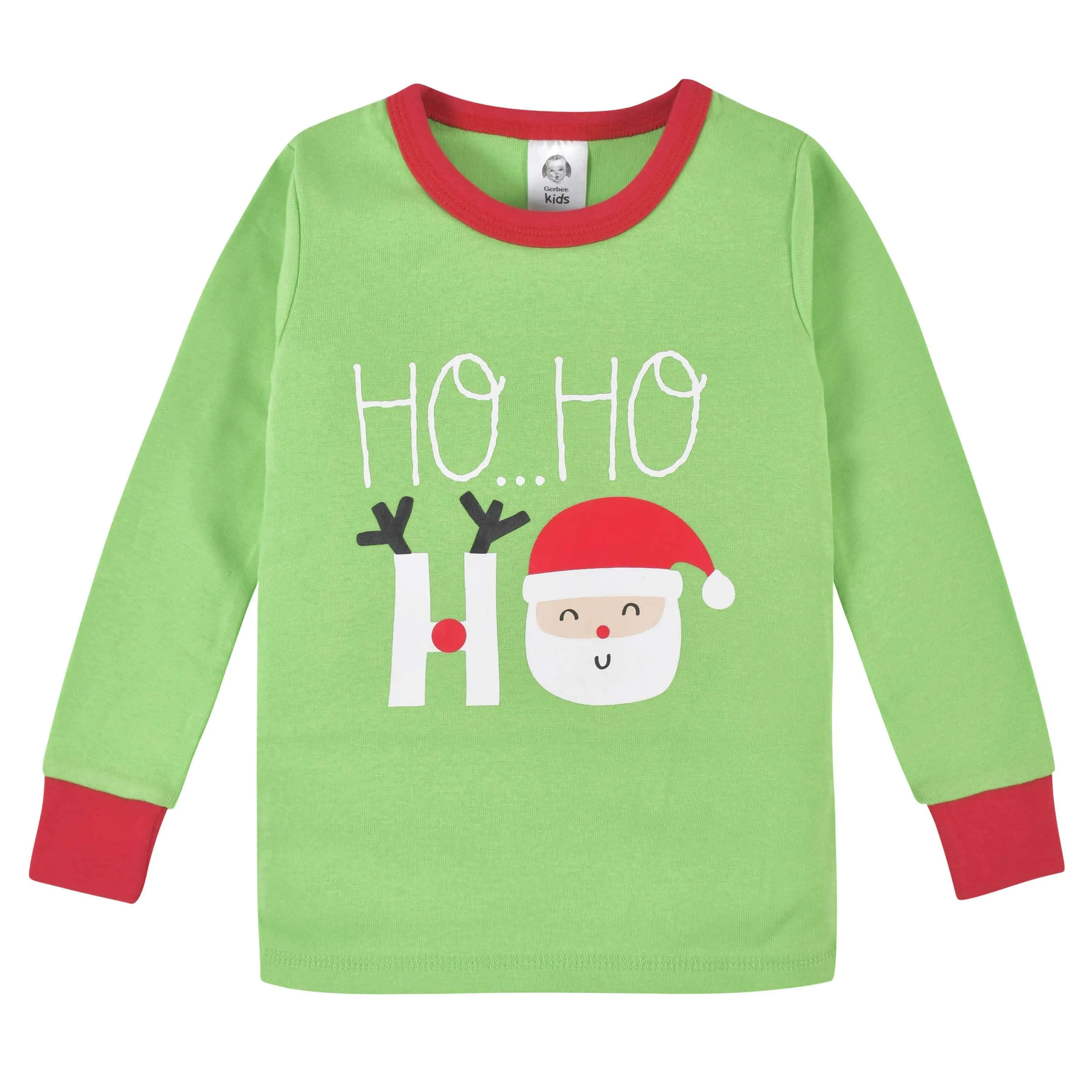 2-Piece Baby & Toddler Neutral "Ho Ho Ho" Snug Fit Cotton Pajamas