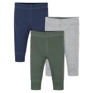 3-Pack Baby Boys Green, Gray, & Blue Pants