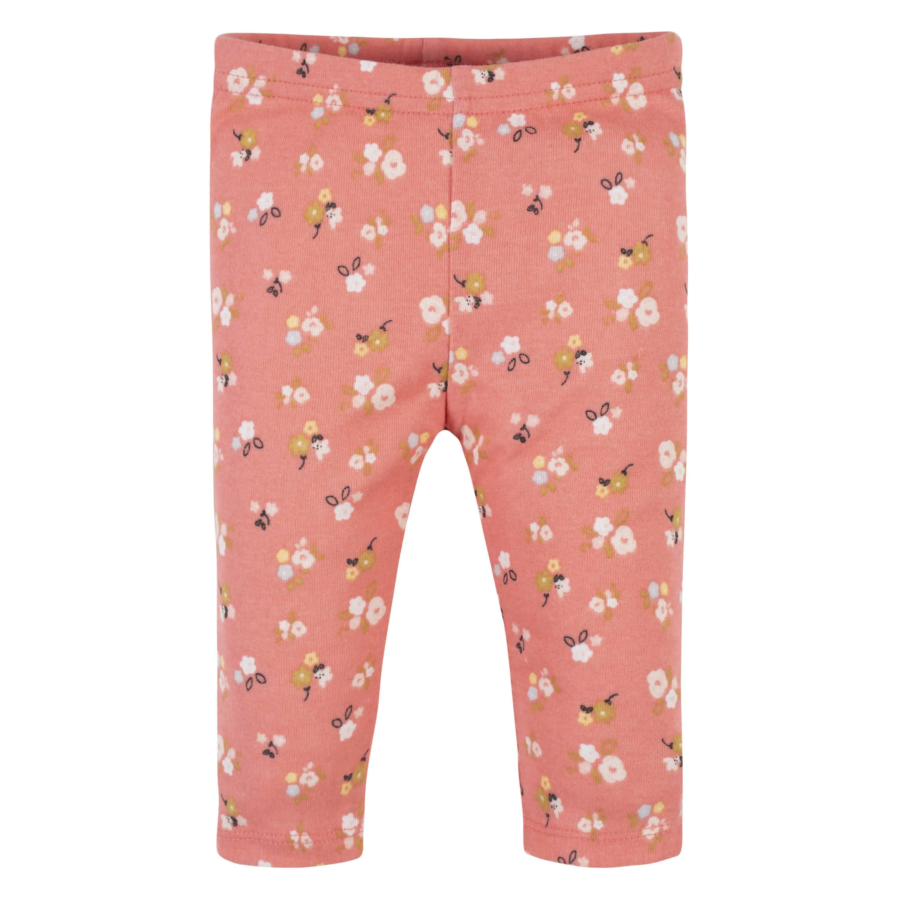 3-Pack Baby Girls Floral, Pink, & Black Leggings