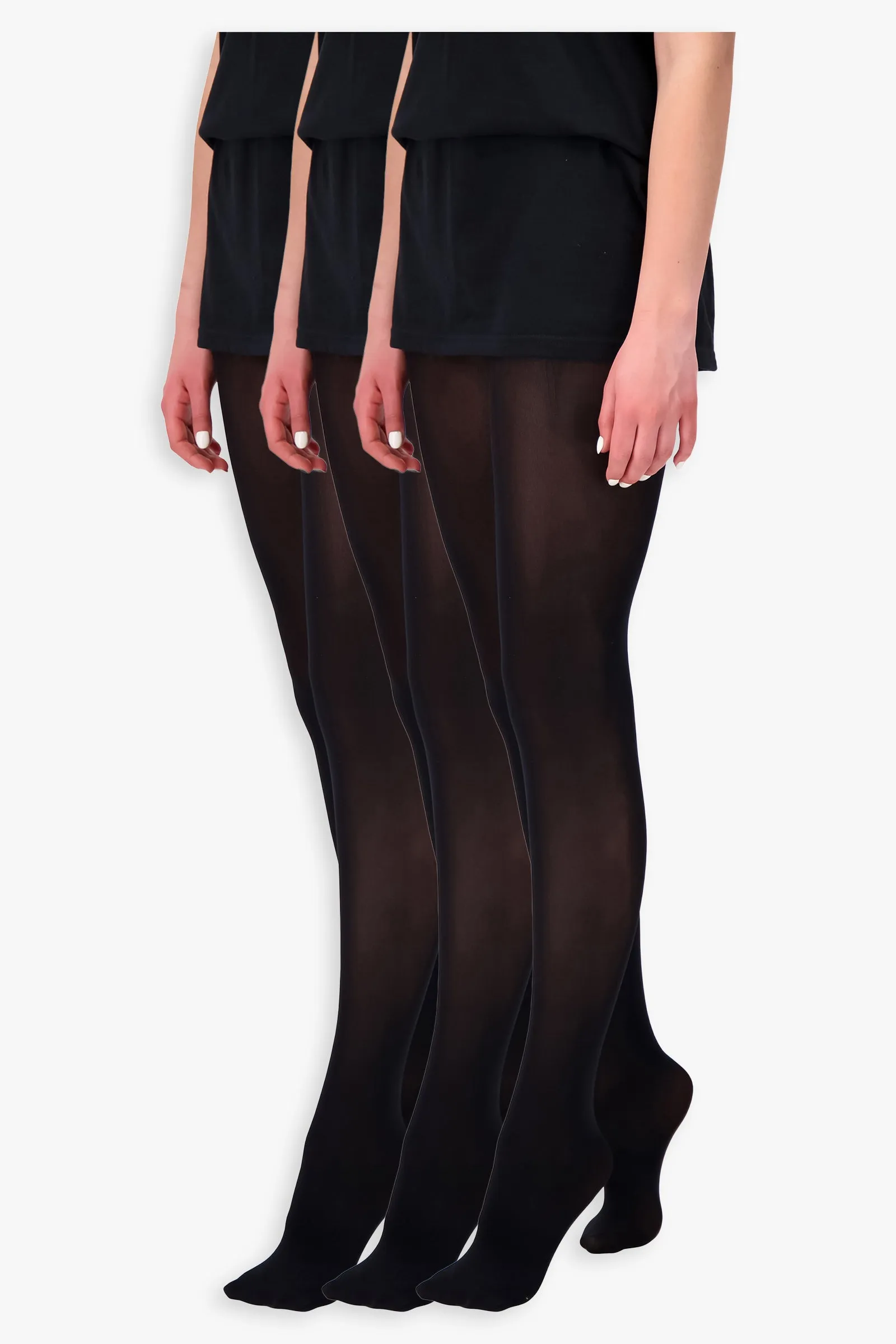 3-Pair Bundle of 100D Women's Tights