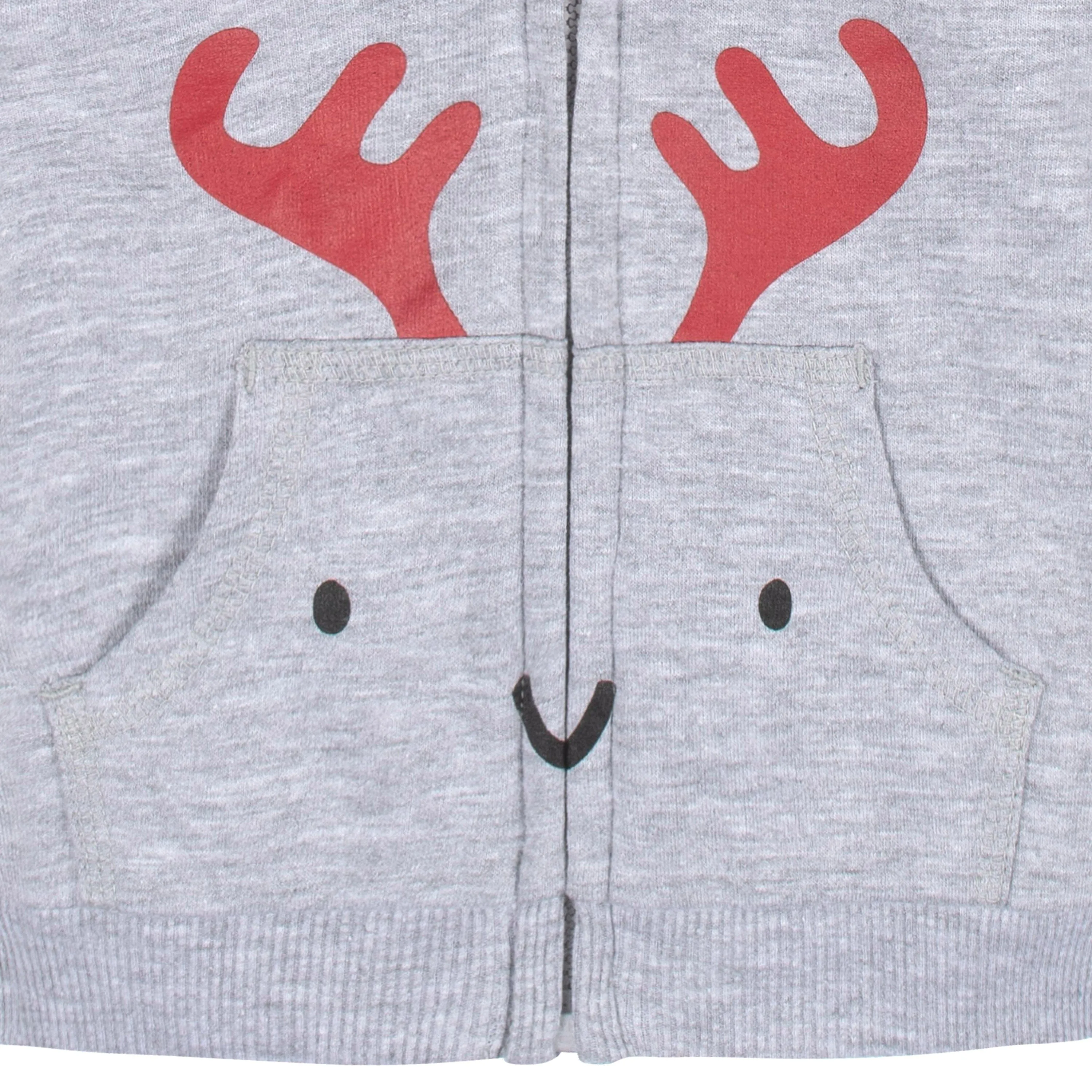 3-Piece Infant & Toddler Boys Moose Hoodie, T-Shirt & Active Pant Set