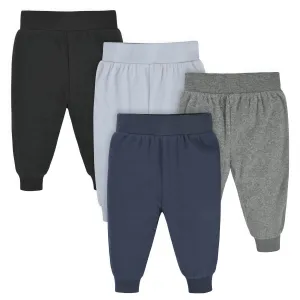 4-Pack Baby Boys Navy & Gray Microfleece Pants