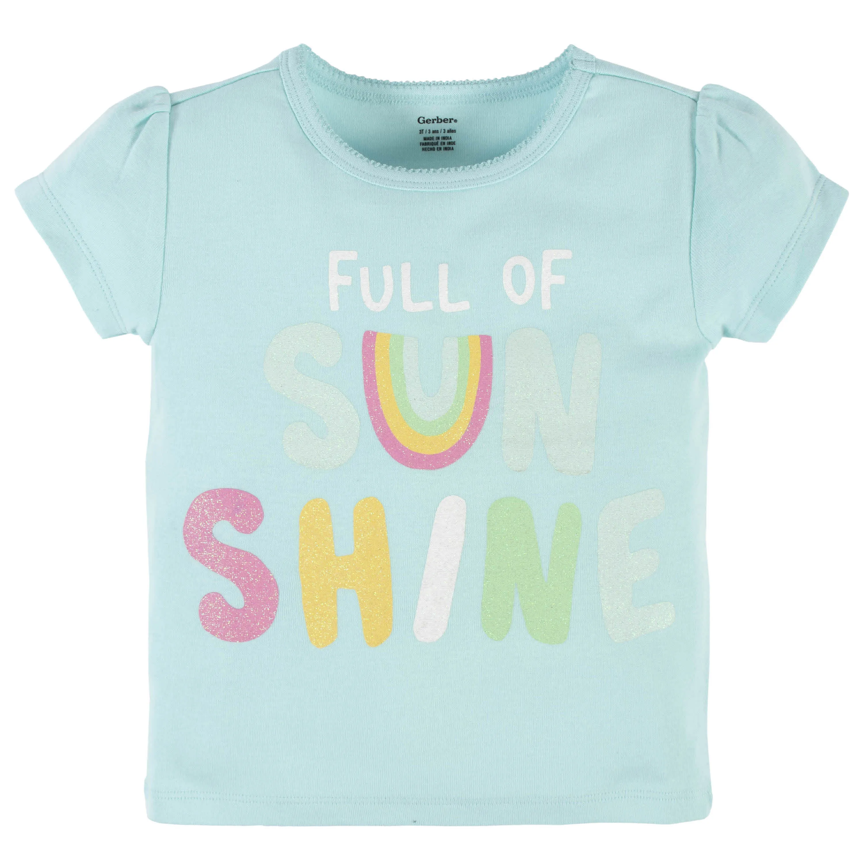 4-Piece Infant & Toddler Girls Dots Of Rainbows Tees, Skort & Pants Set