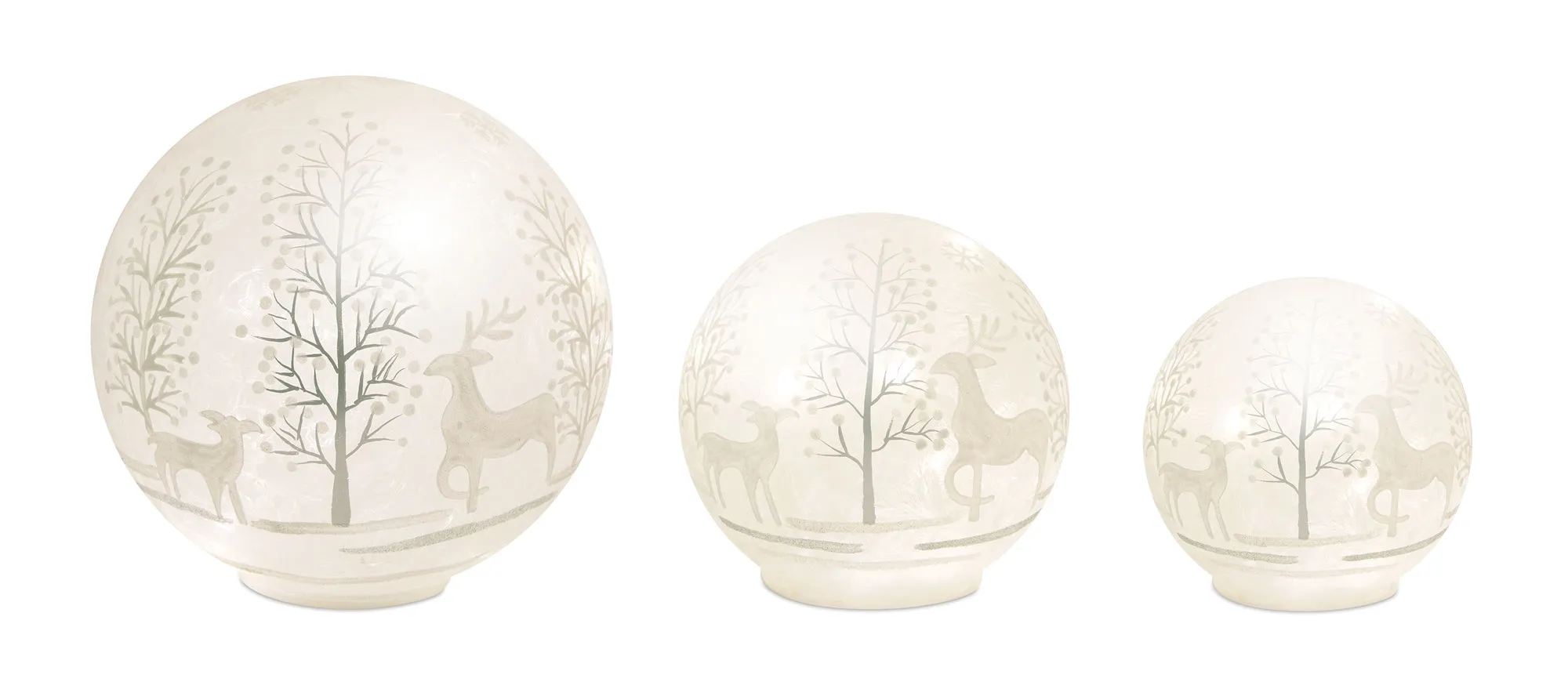 4.25-7.75" Deer and Tree LED Globe