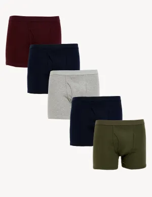 5pk Pure Cotton Trunks