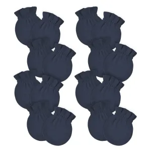 8-Pack Baby Neutral Navy No Scratch Mittens