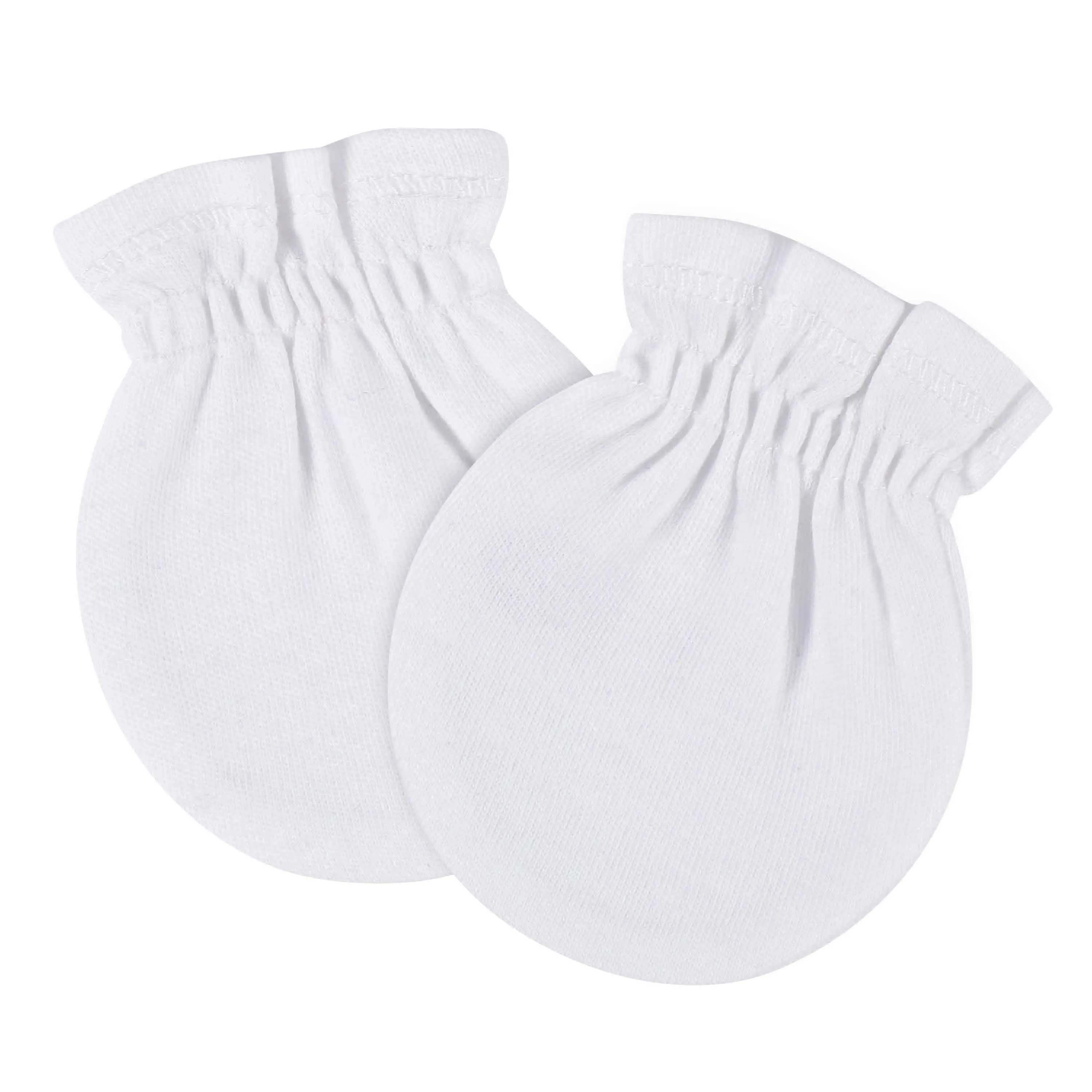 8-Pack Baby Neutral White No Scratch Mittens