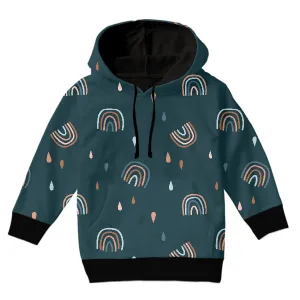 Abstract Rainbows Hand Drawn KIDS HOODIE