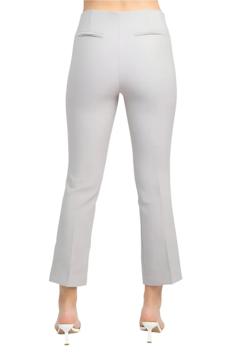 Adrianna Papell Mid Waist Pull On Solid Straight Pants