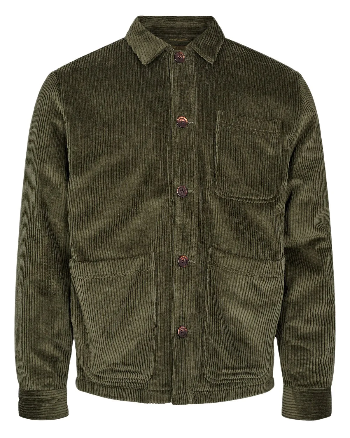 AKBENNY WORKER CORDUROY JACKET - Forest night