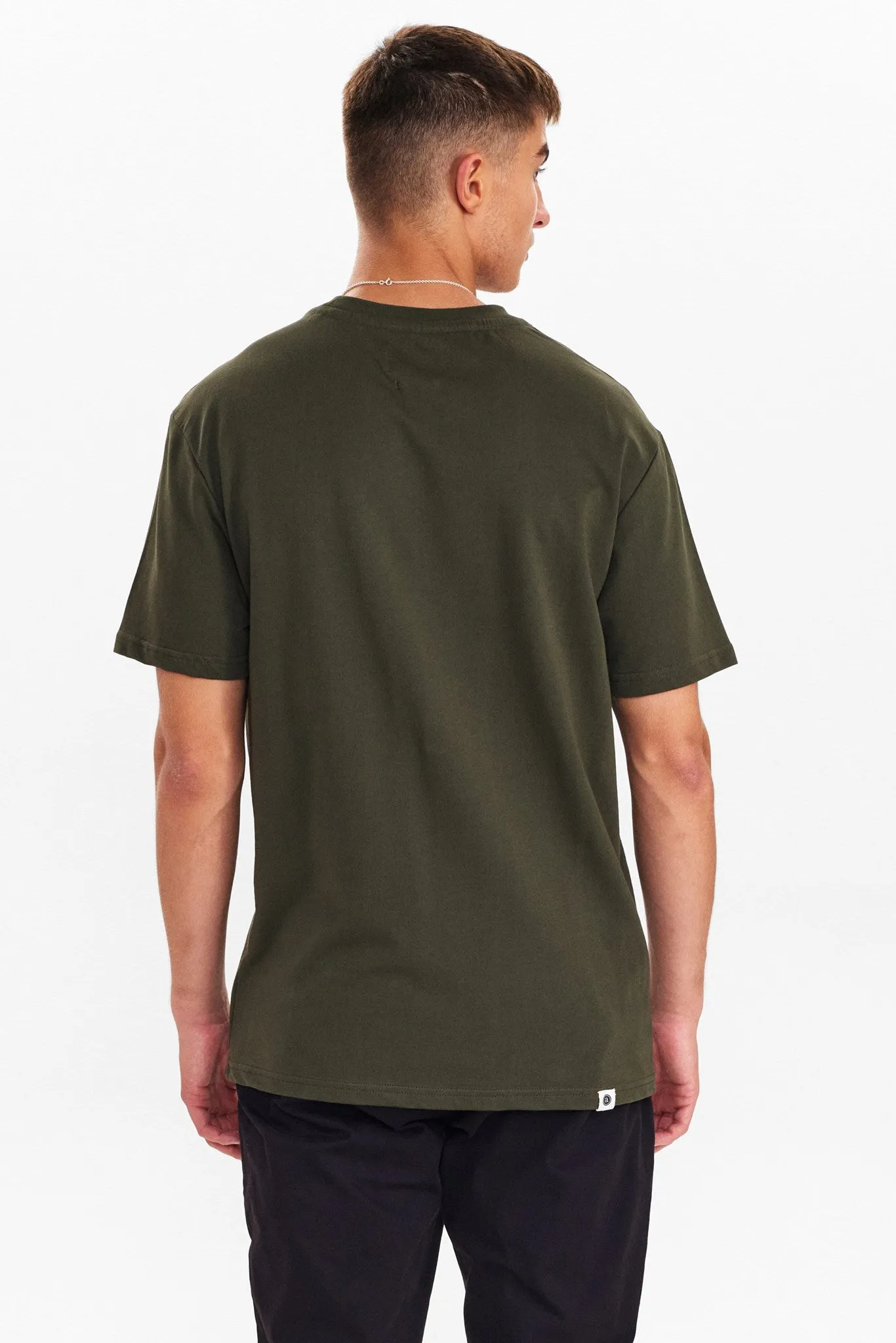 AKKIKKI PRINT POCKET TEE - Forest night