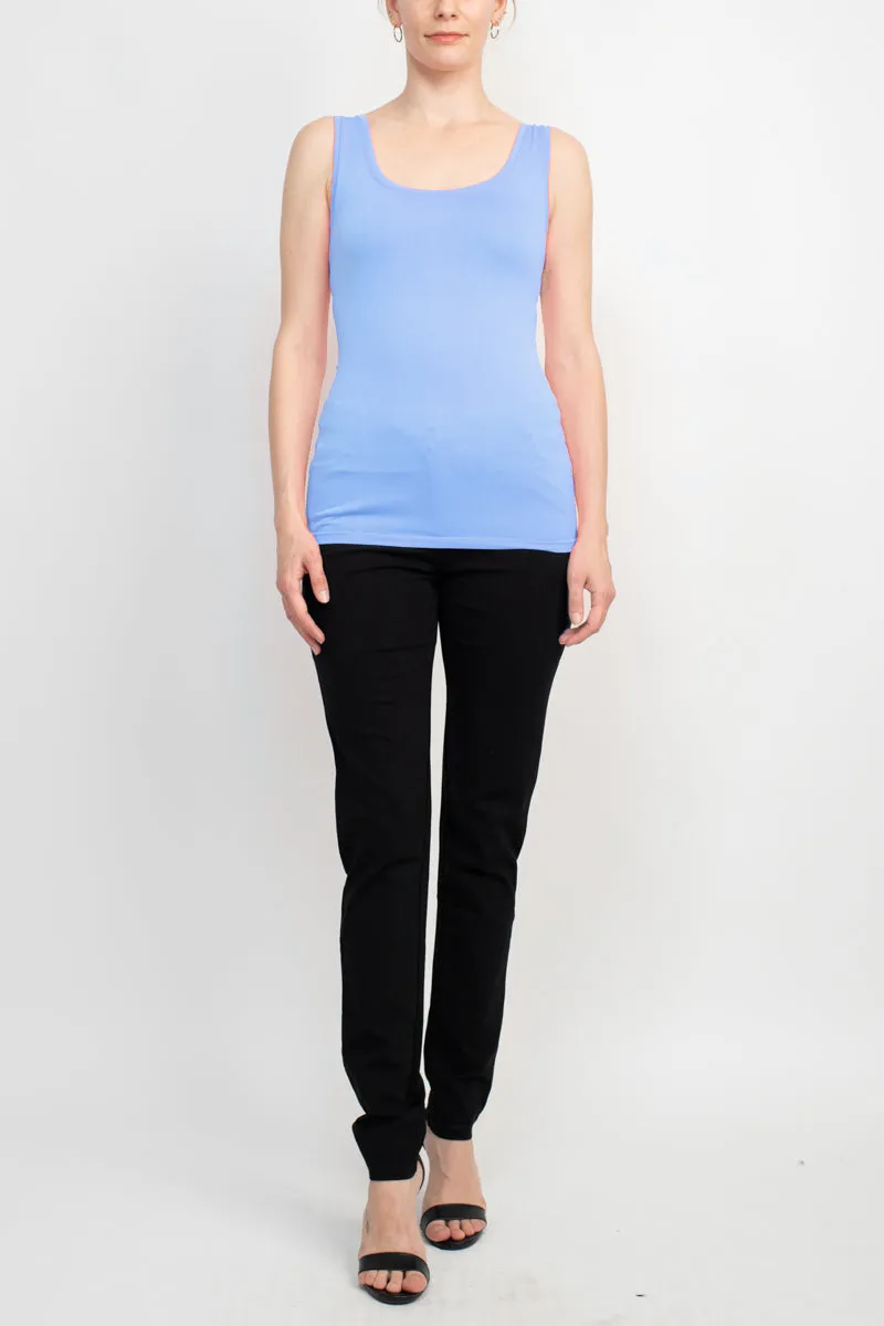 Alberto Makali Square Neck Sleeveless Solid Spandex Top