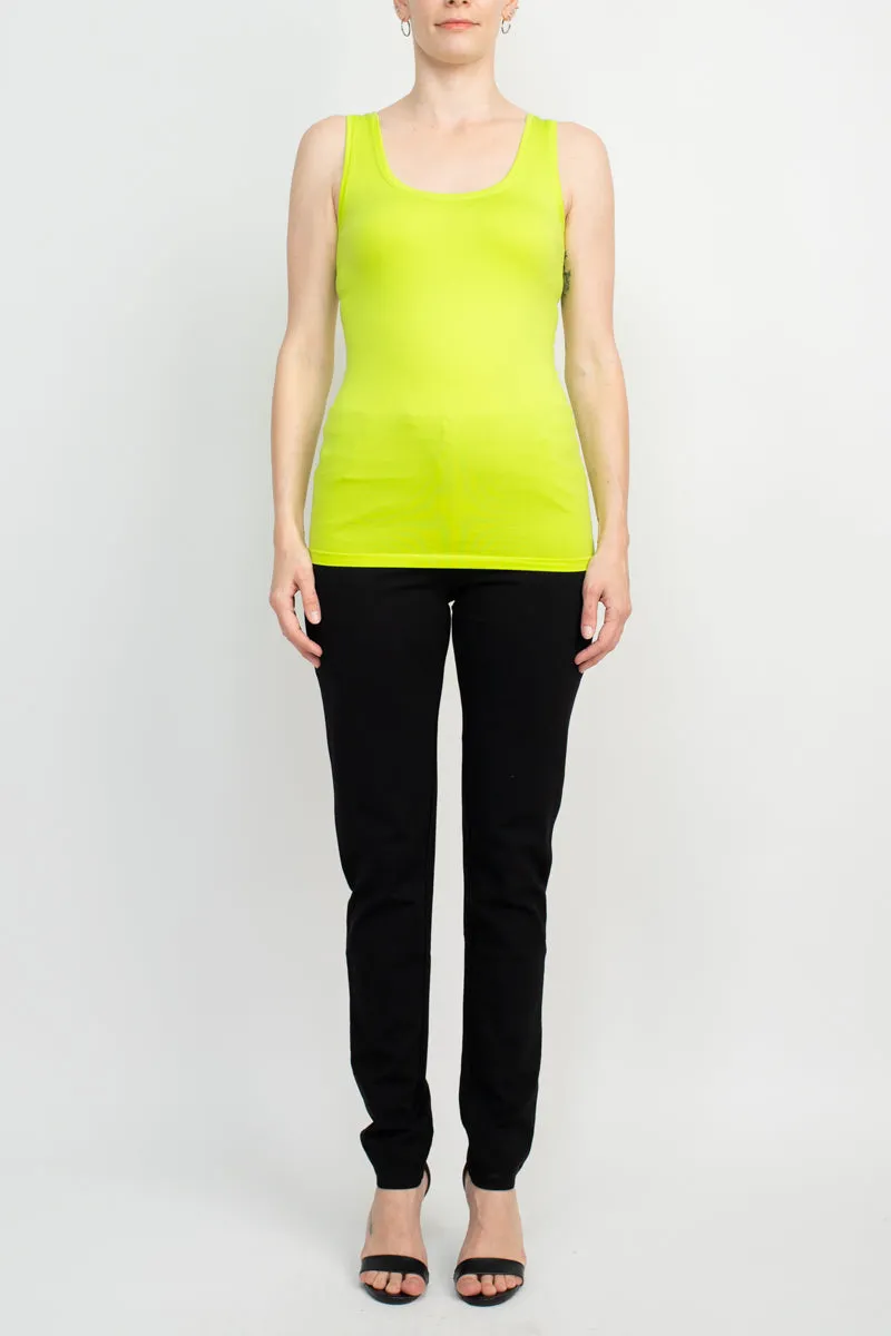 Alberto Makali Square Neck Sleeveless Solid Spandex Top