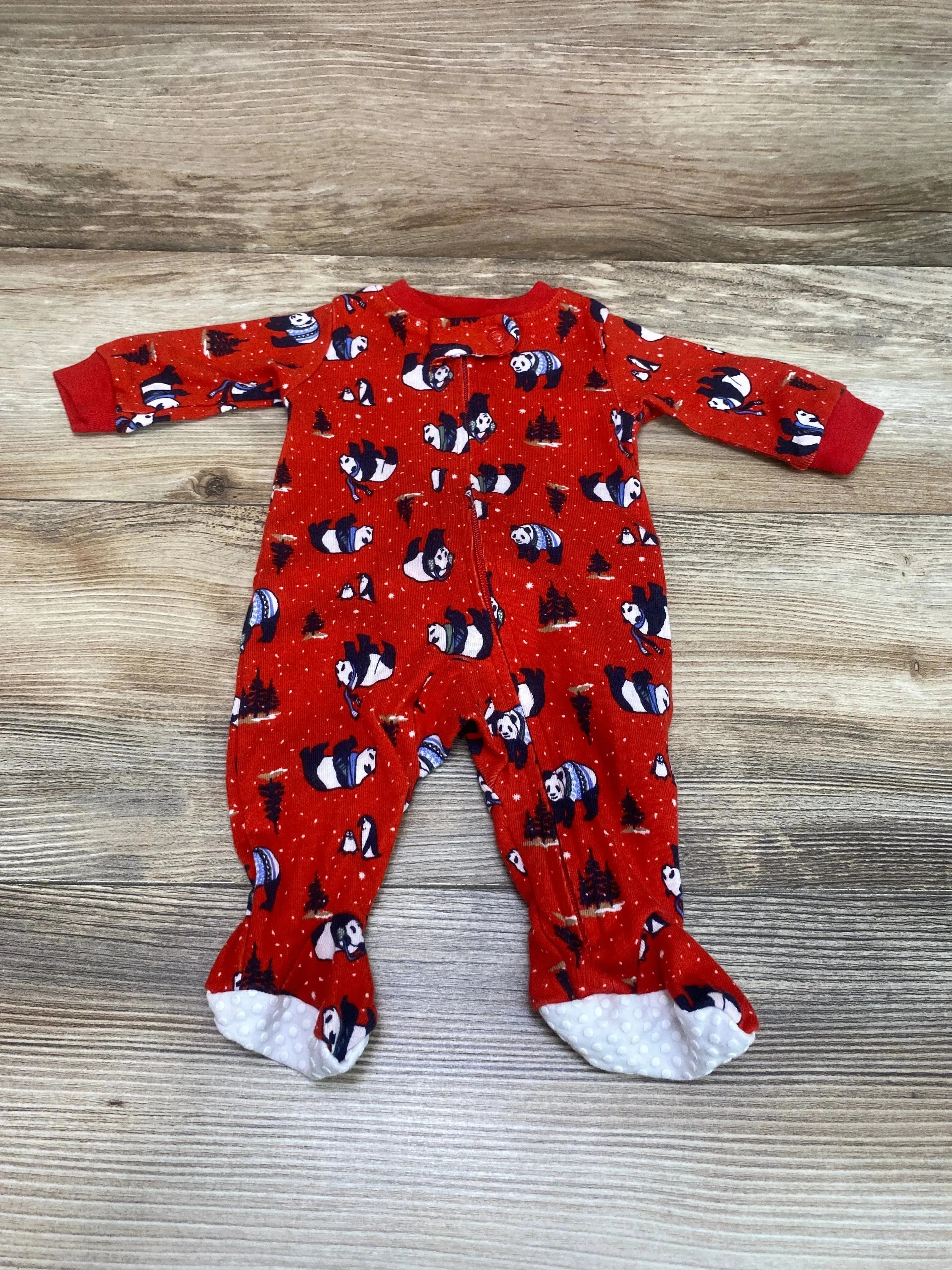 Amazon Essentials Winter Panda Sleeper Red sz Newborn