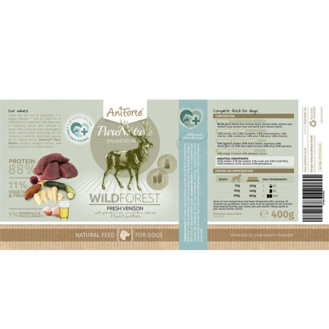 AniForte PureNature Wild Forest Wet Food