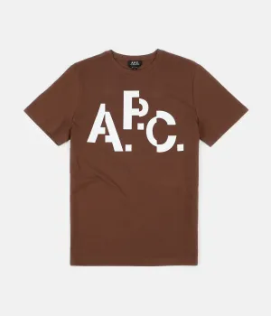 A.P.C. Decale T-Shirt - Brown