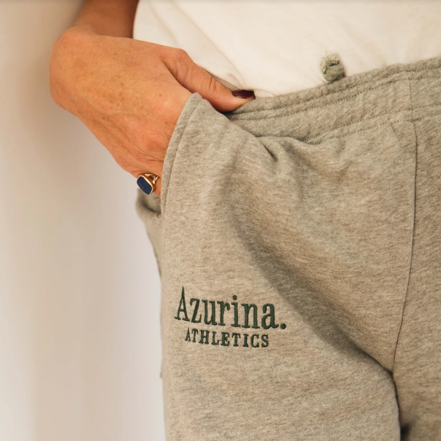 Azurina Athletics Jogger in Grey Marl