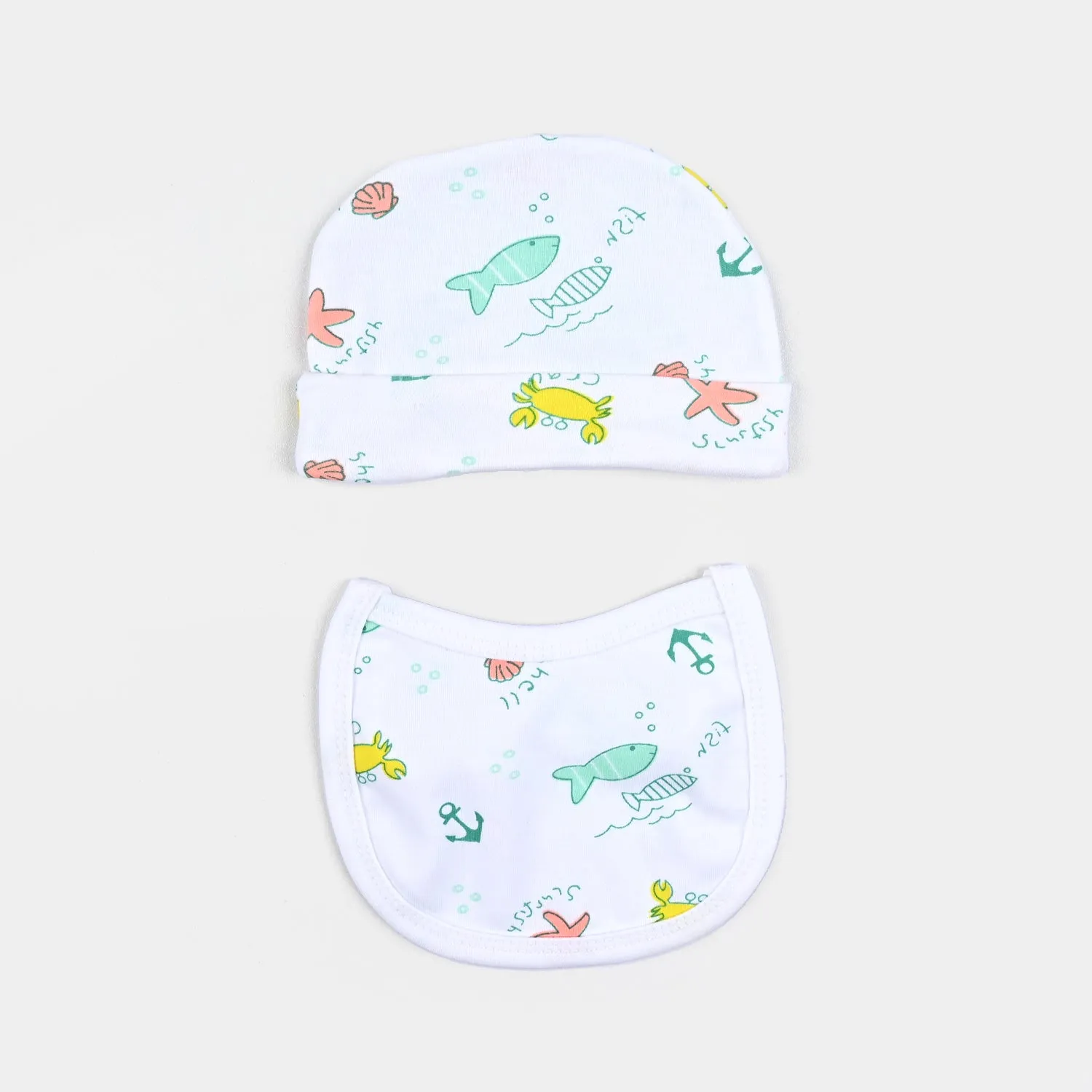 Baby Winter Suit Fish Green 4PCs | 0-3M