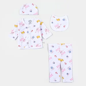 Baby Winter Suit Fish Pink 4PCs |