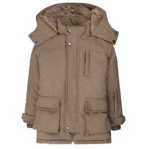 Beige parka jacket S48824