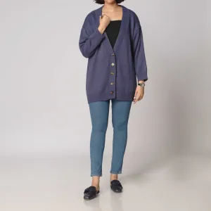 Blue Mid Length Cardigan PW2906