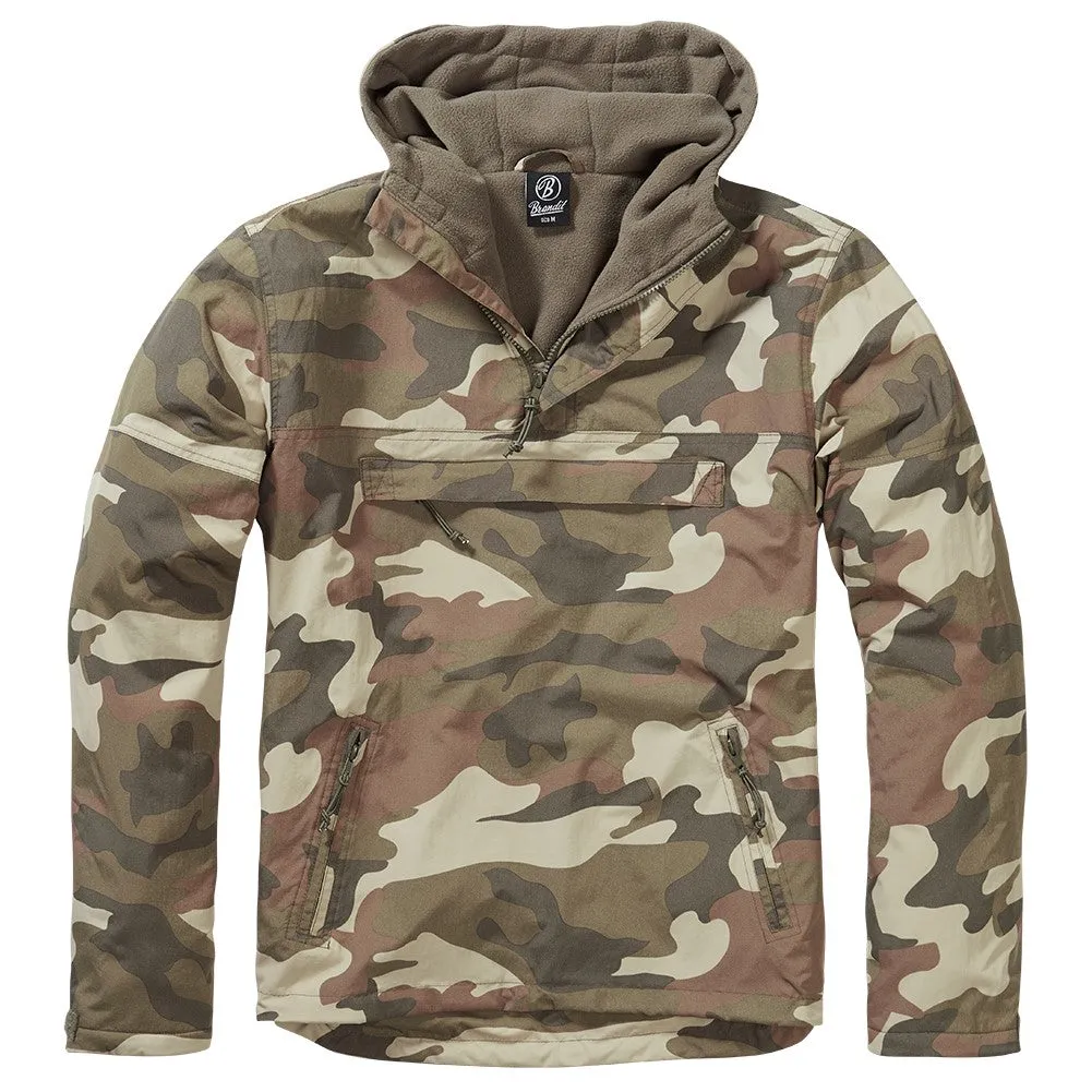 Brandit Men's Windbreaker 3001 Hooded Top Tactical Military Combat Fishing