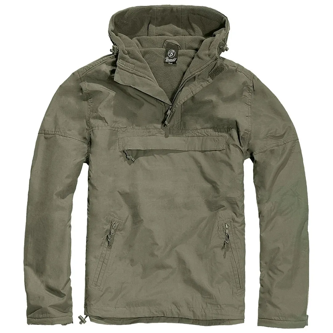 Brandit Men's Windbreaker 3001 Hooded Top Tactical Military Combat Fishing