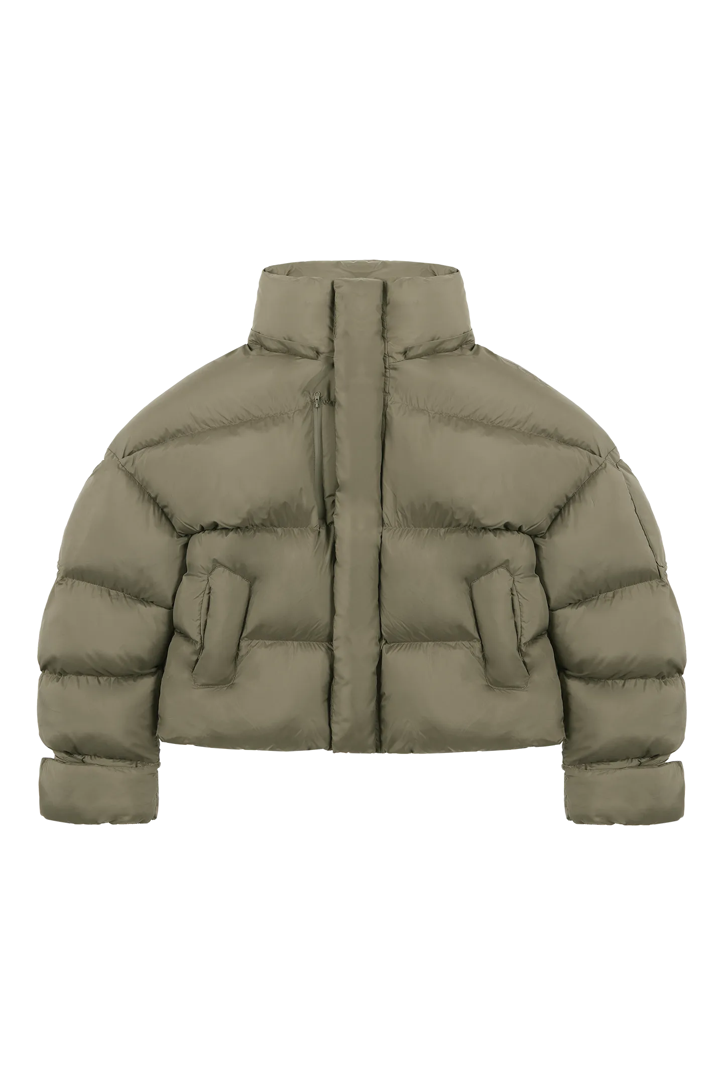 Burnt Olive Puffer Jacket