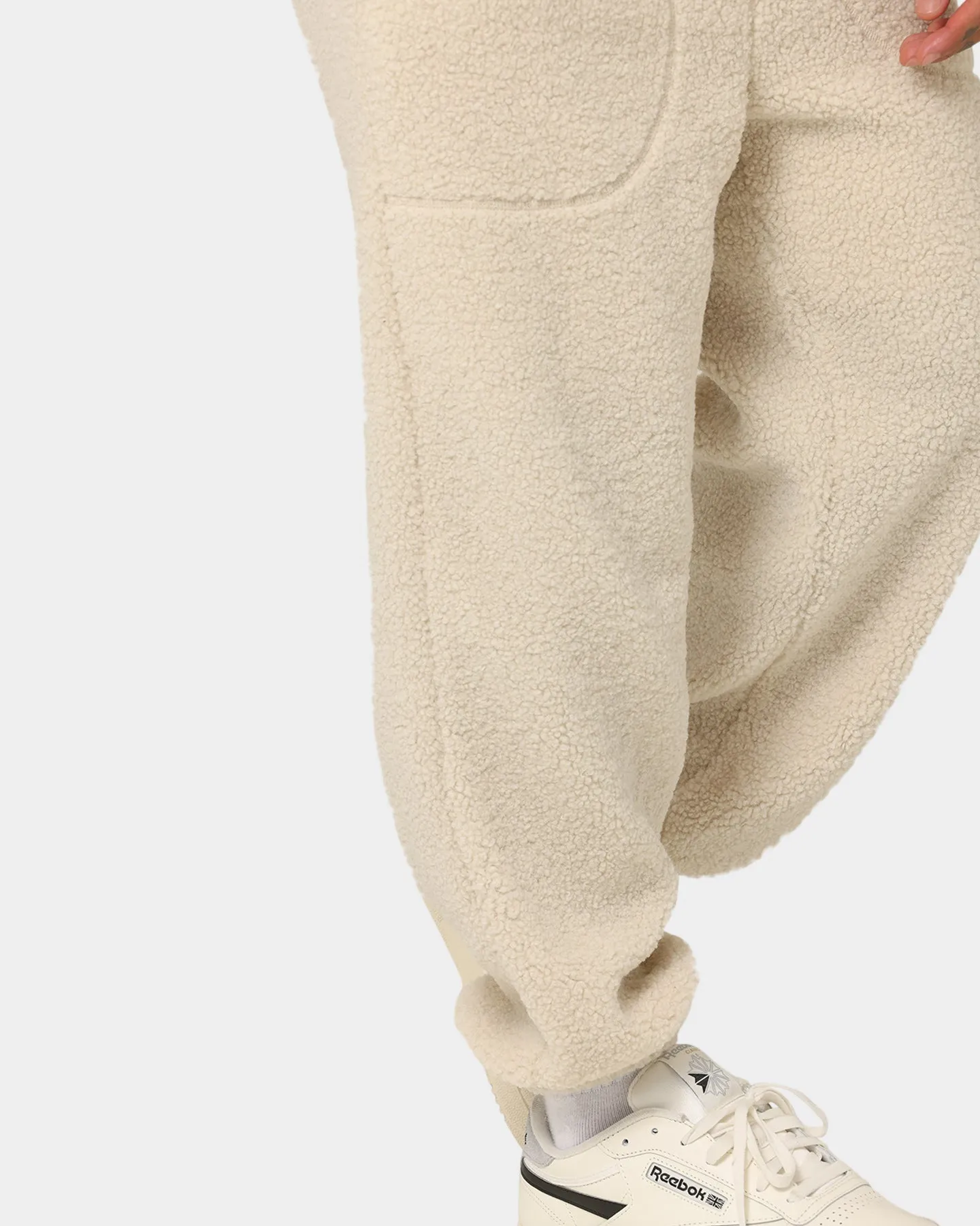 Calvin Klein Monologo Sherpa Trackpants Eggshell