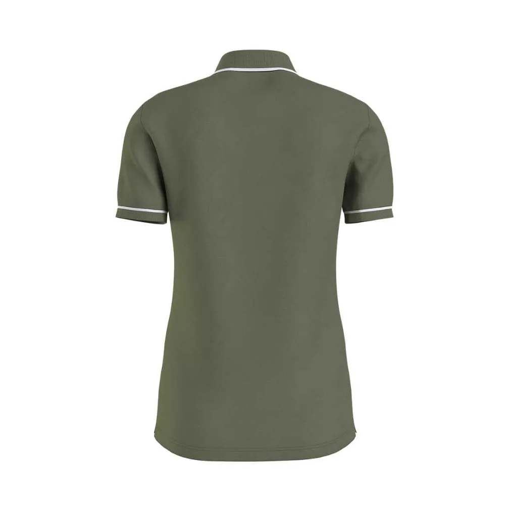 Calvin Klein Slim Polo Shirt in Thyme Green