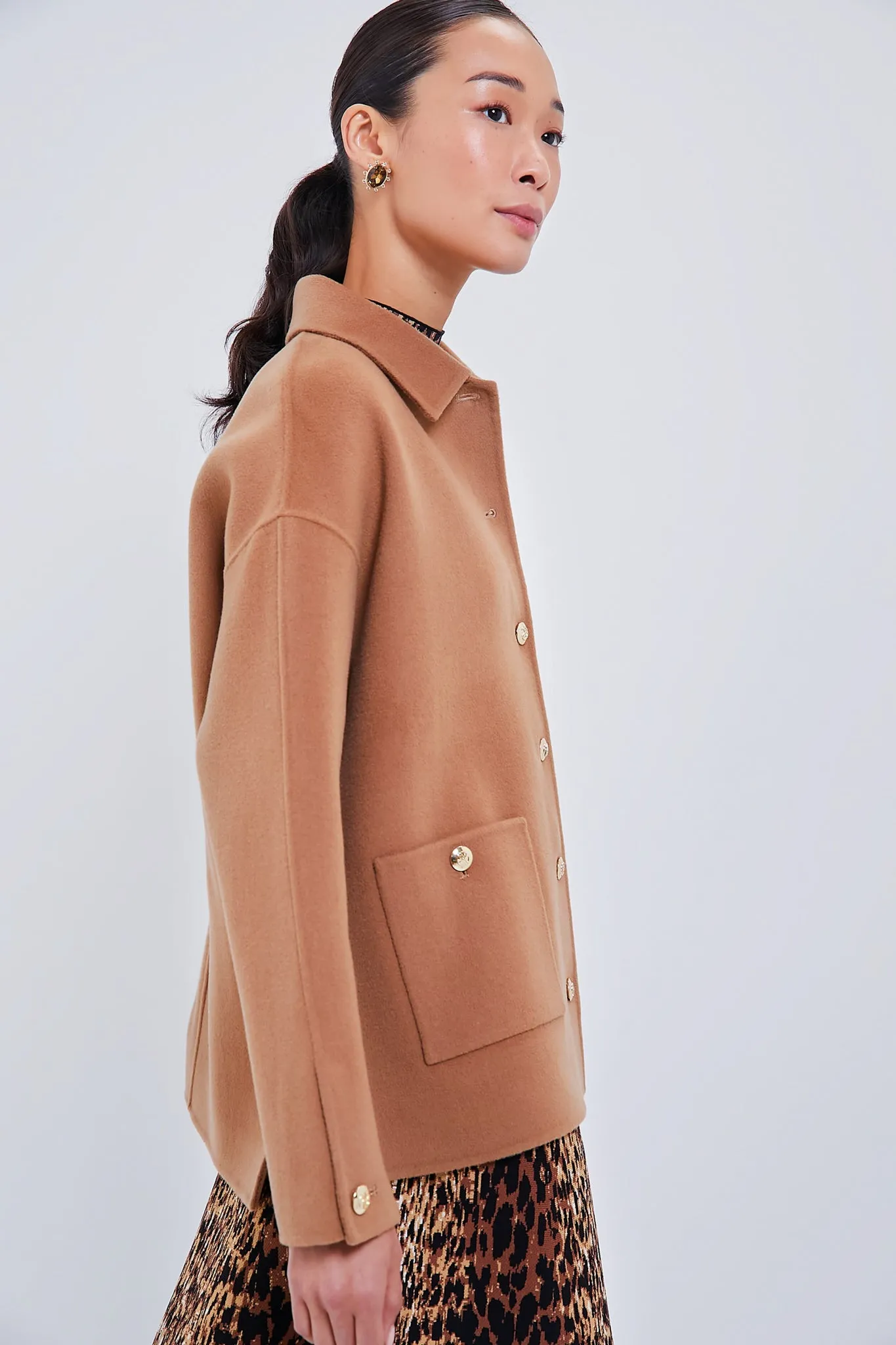 Camel Cashmere Blend Luca Jacket