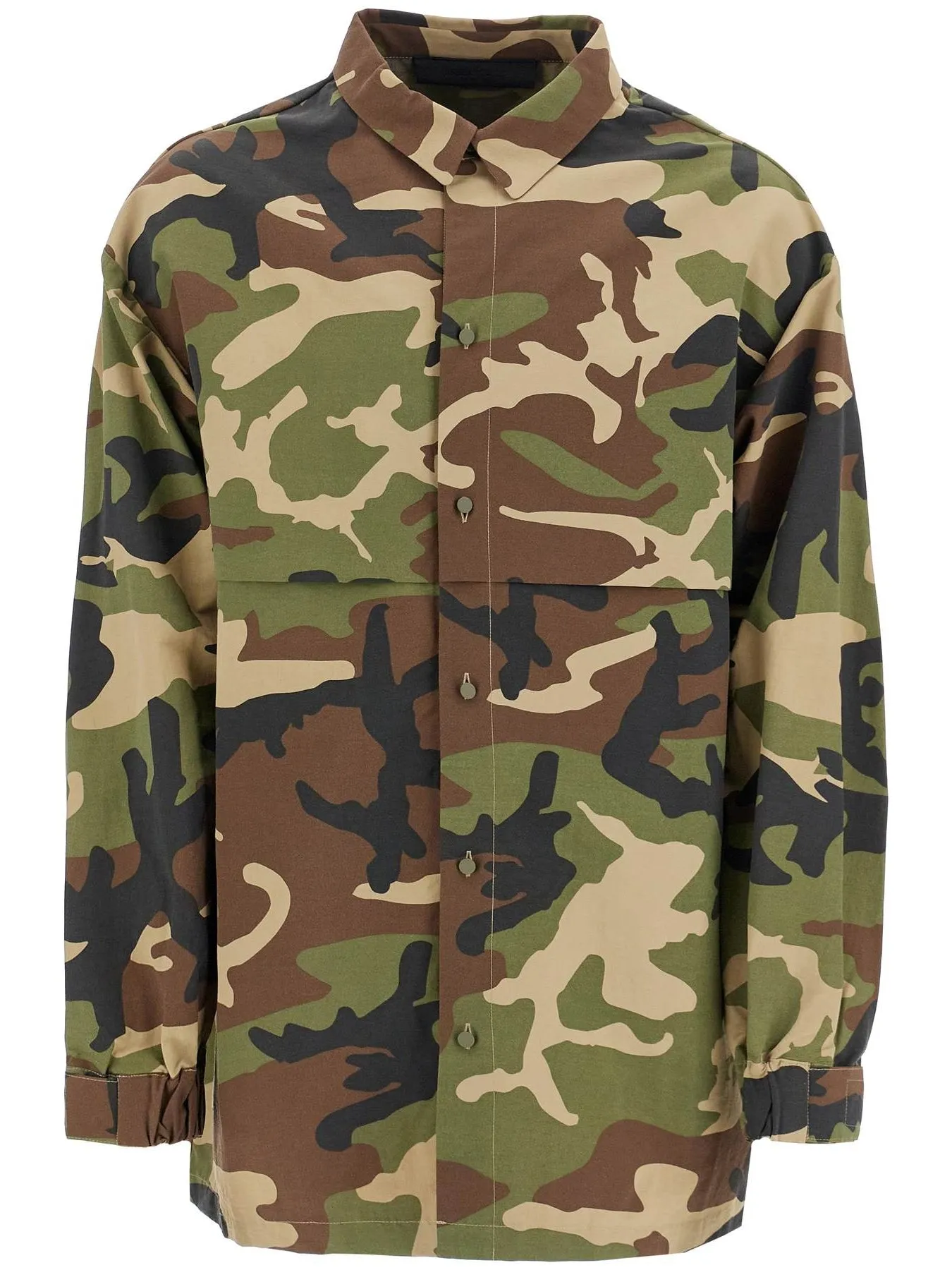 Camouflage Recycled Nylon Overshirt