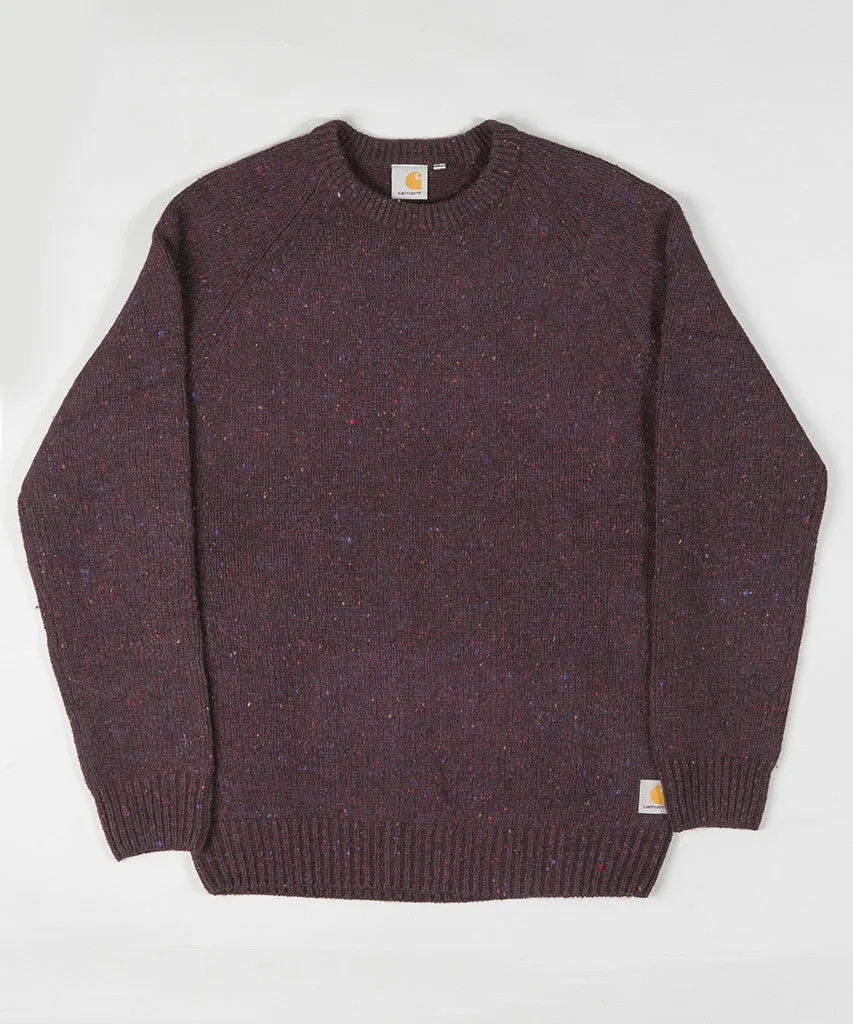 Carhartt Anglistic Sweater Burnt Umber