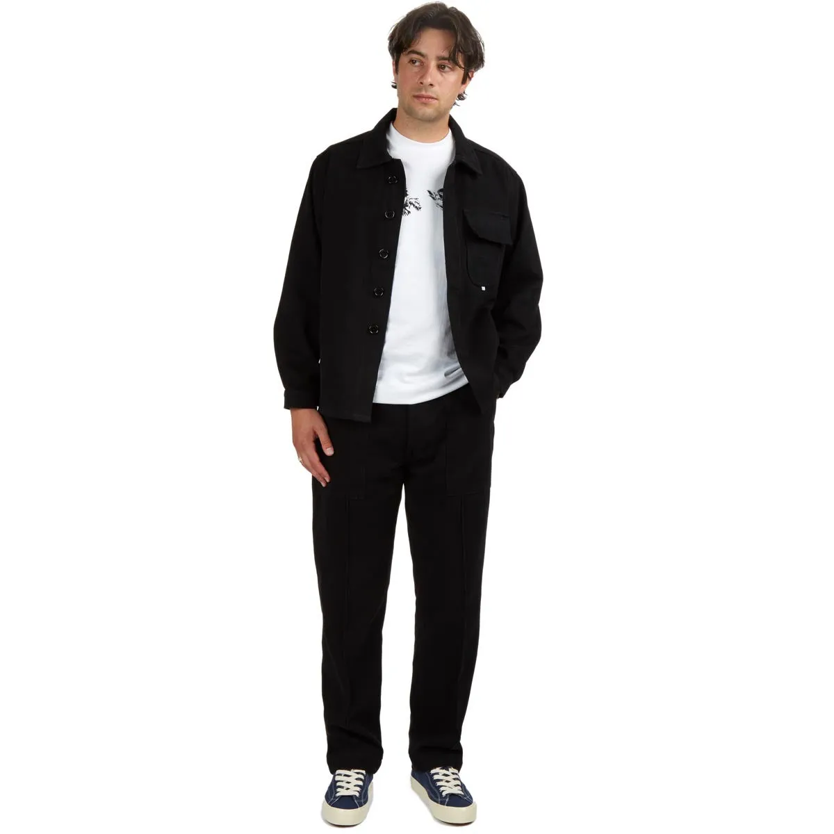 CCS French Cropped Chore Jacket - Black