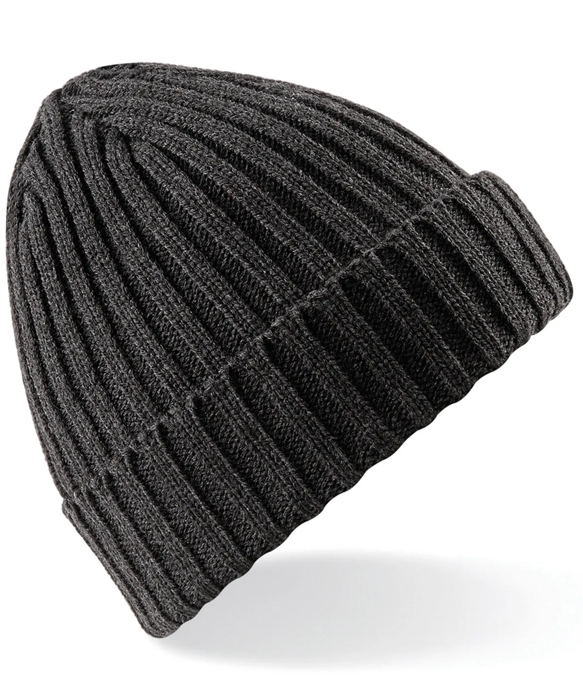 Chunky ribbed beanie | Charcoal