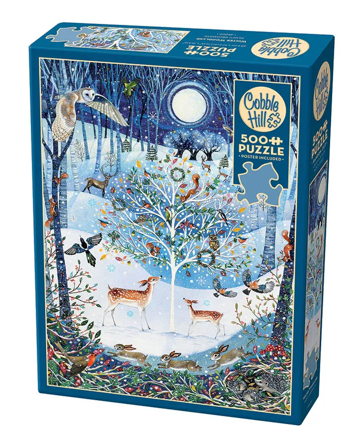 Cobble Hill 500 Piece - Winter Woodland