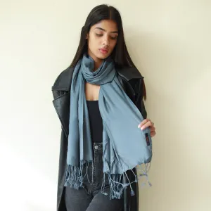 Contemporary Solid Mustard Viscose Scarf