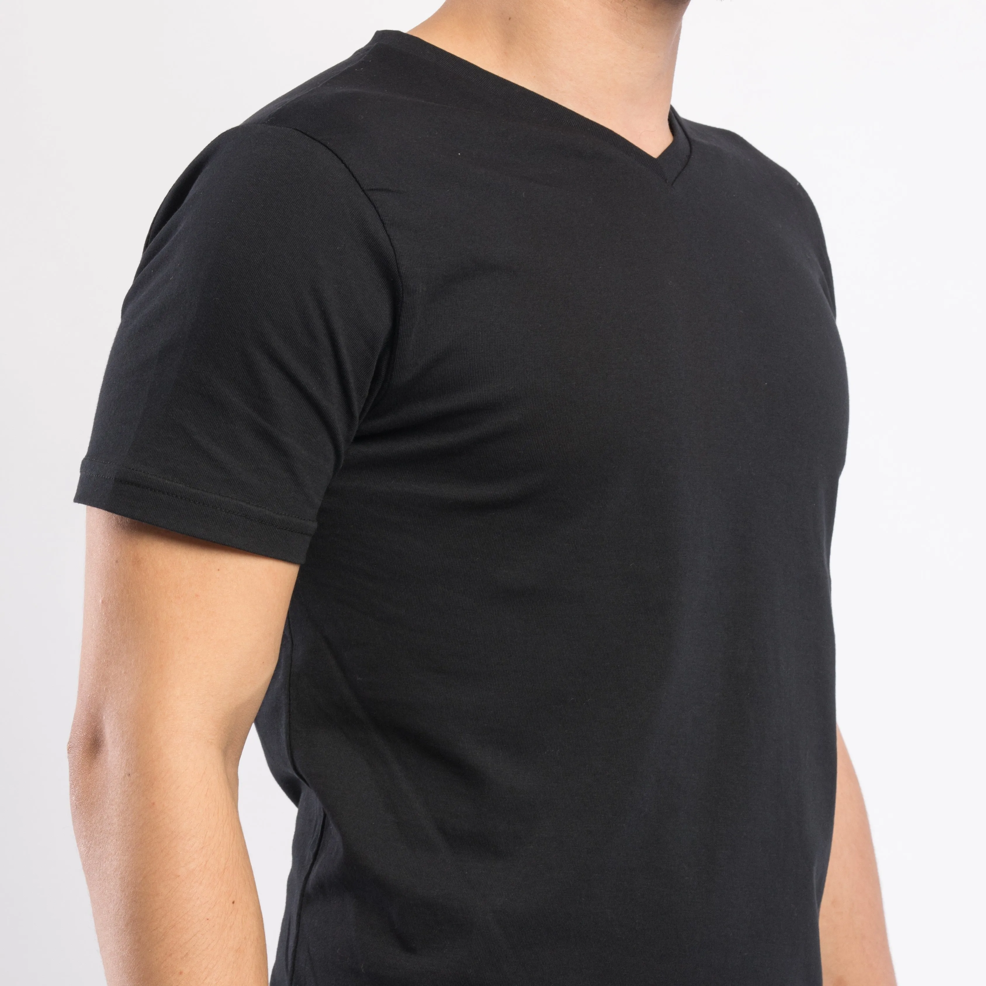 Cotton V-neck T-shirt