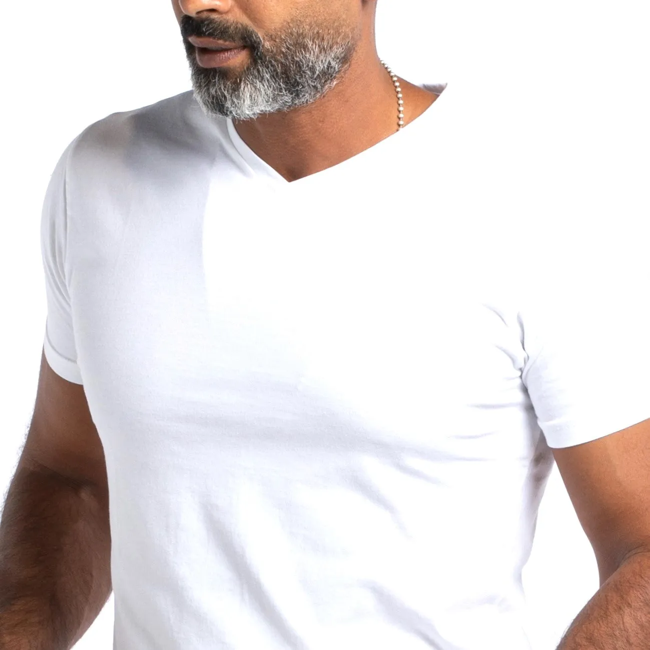 Cotton V-neck T-shirt