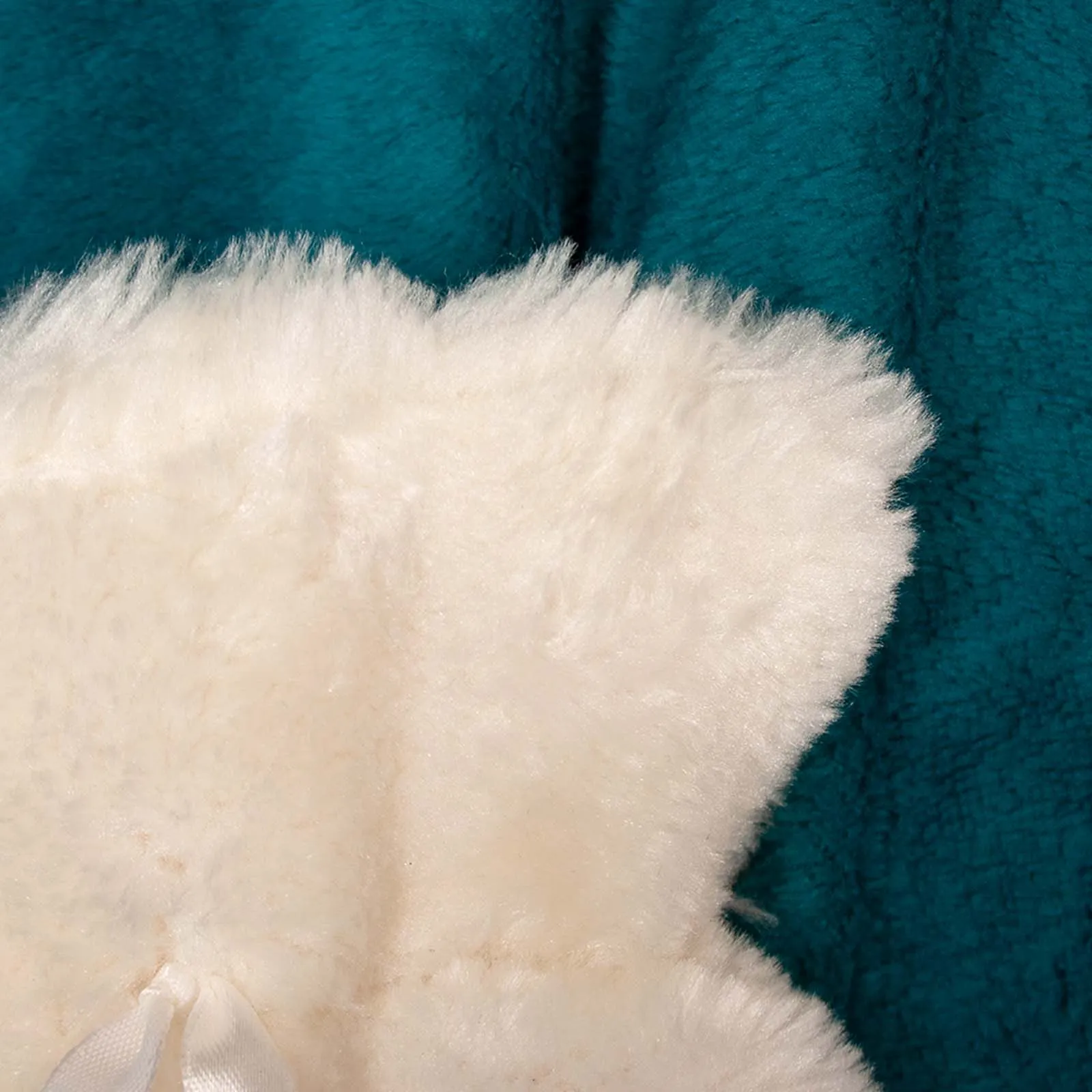 Cozy And Warm Long Plush Hot Water Bottle Cream