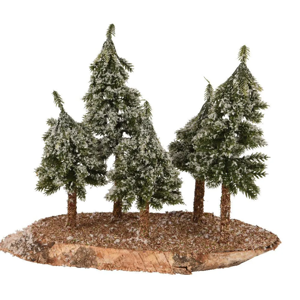 Decoris 33cm Snowy Pine Tree Table Decoration