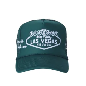 Dropout Welcome to Vegas Trucker Hat - Forest Green