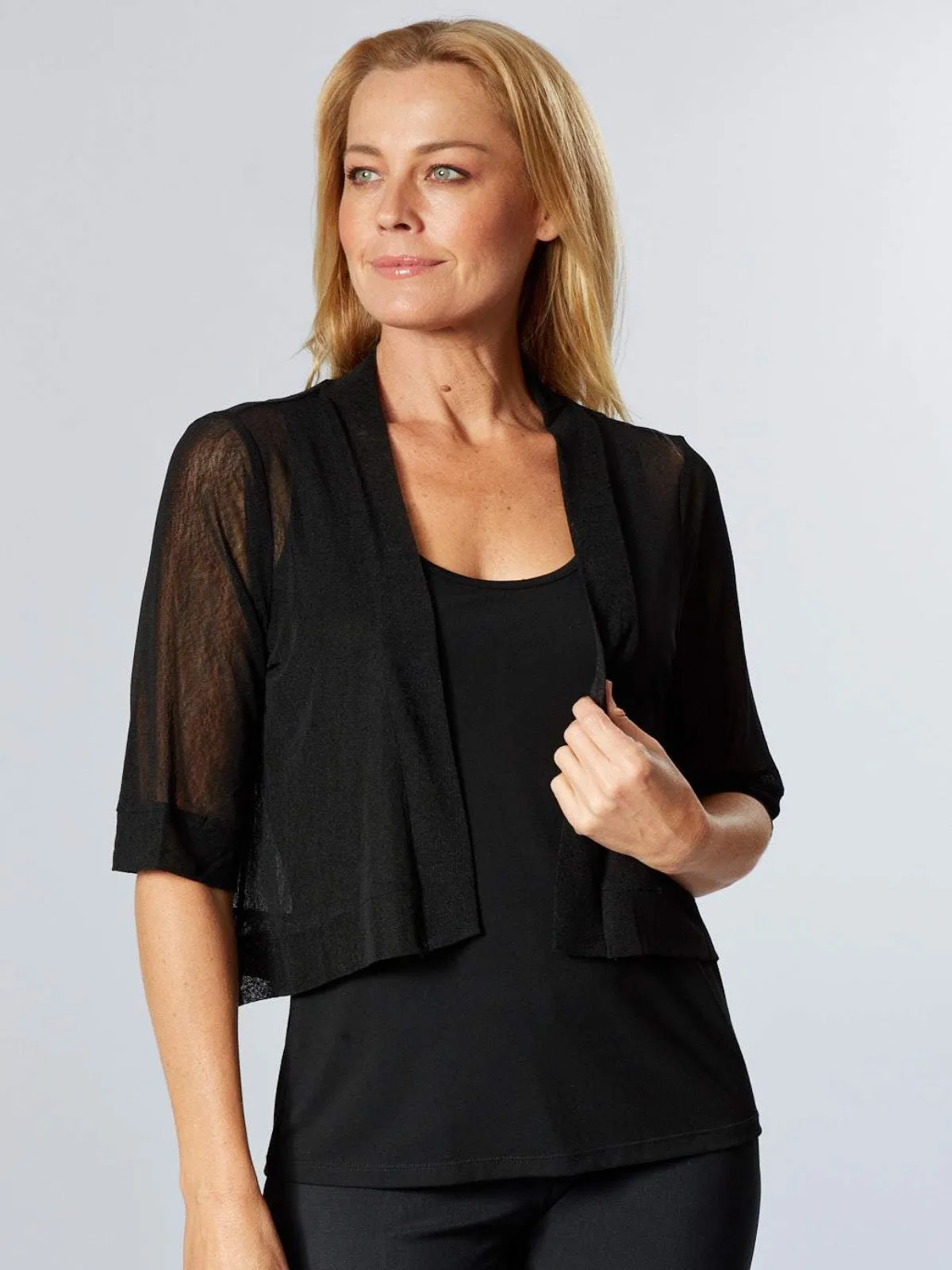 Dry Feel Mesh Bolero - Black 25929-S