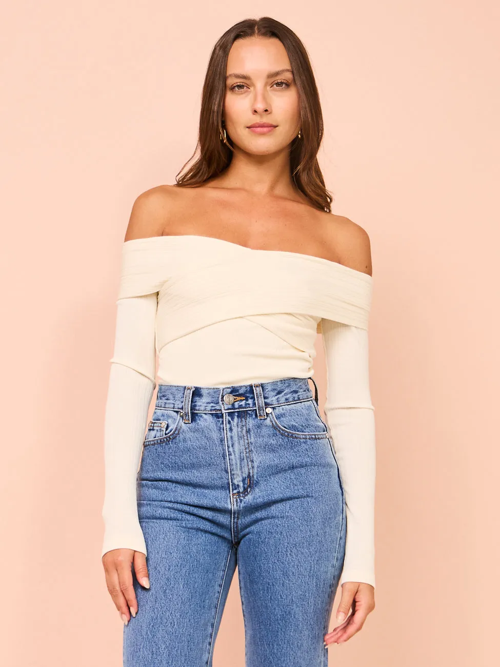 Elka Collective Iman Bodysuit in Ecru