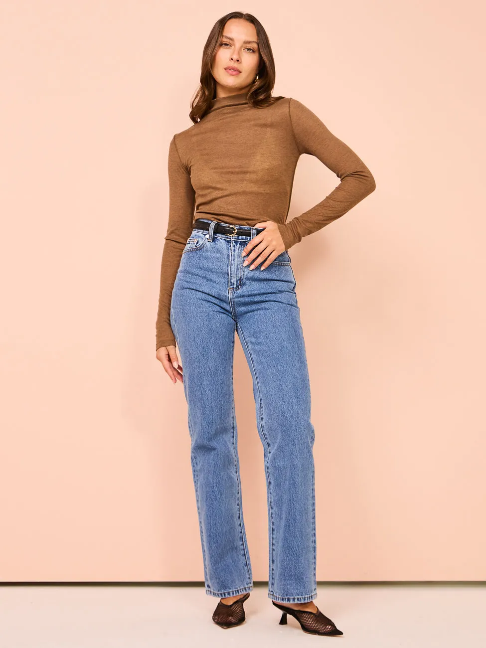 Elka Collective Remi Top in Camel Marle