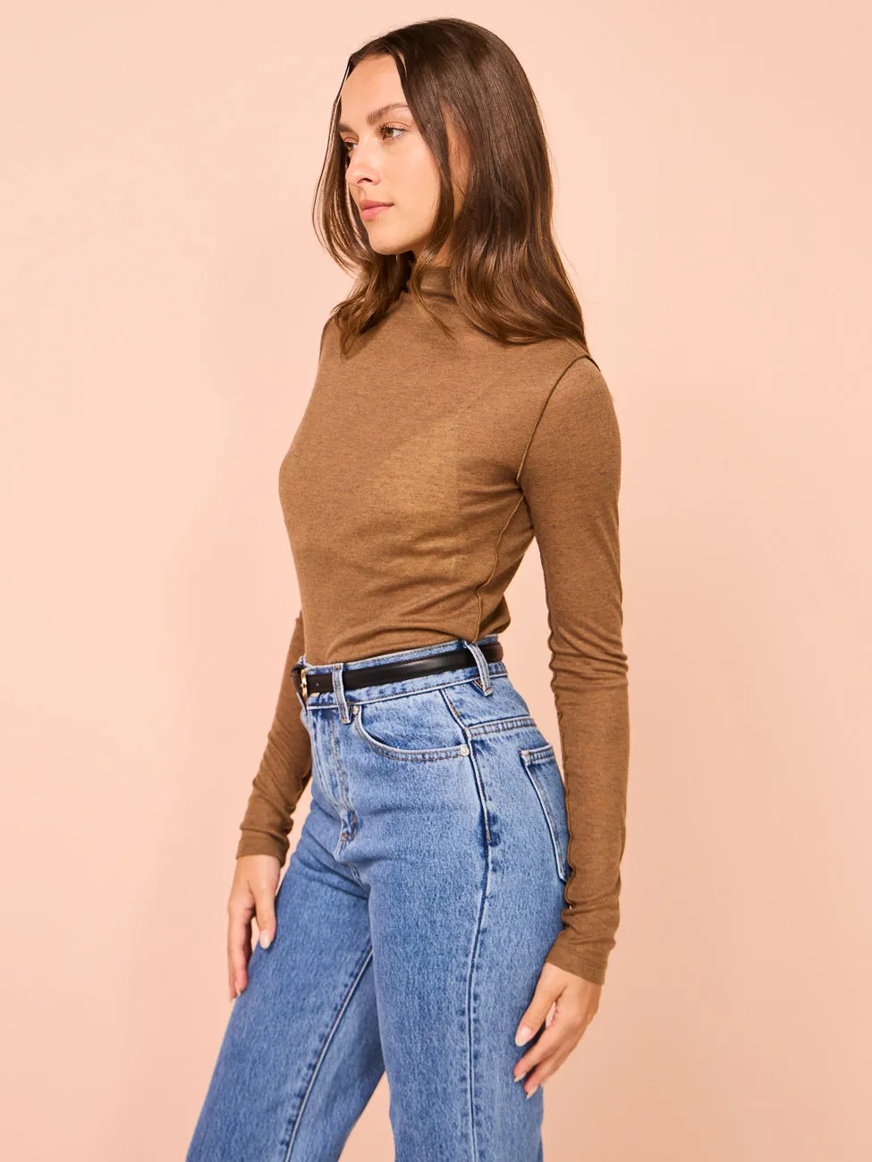 Elka Collective Remi Top in Camel Marle