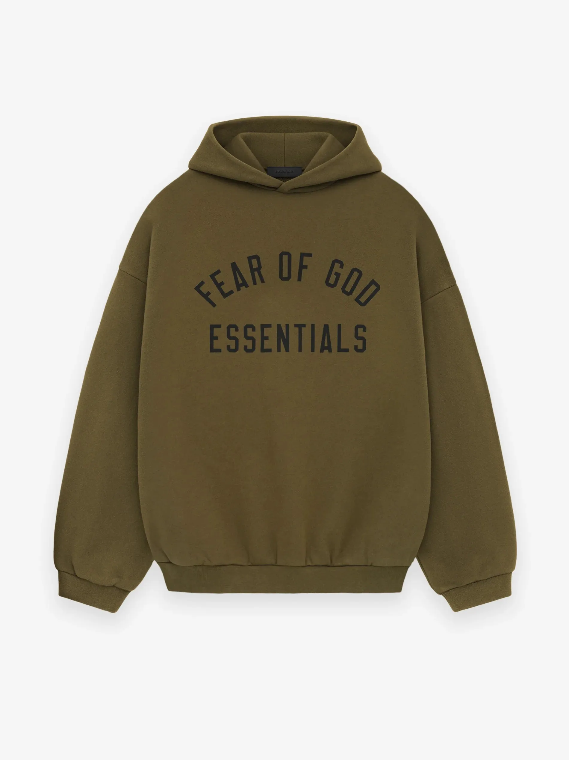 ESSENTIALS - Fleece Hoodie Olive