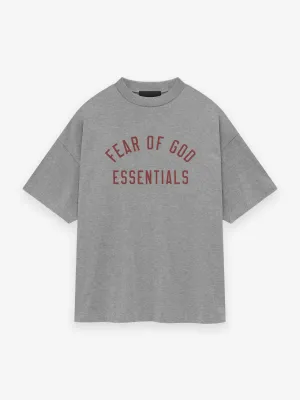 ESSENTIALS - Jersey Crewneck T-Shirt Dark Heather